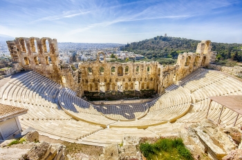 Руины древнего театра в Афинах. (Все интересное на сайте - ABCD Веб Дизайн)