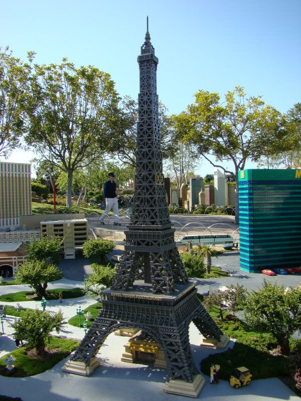The Eiffel Tower in Legoland.